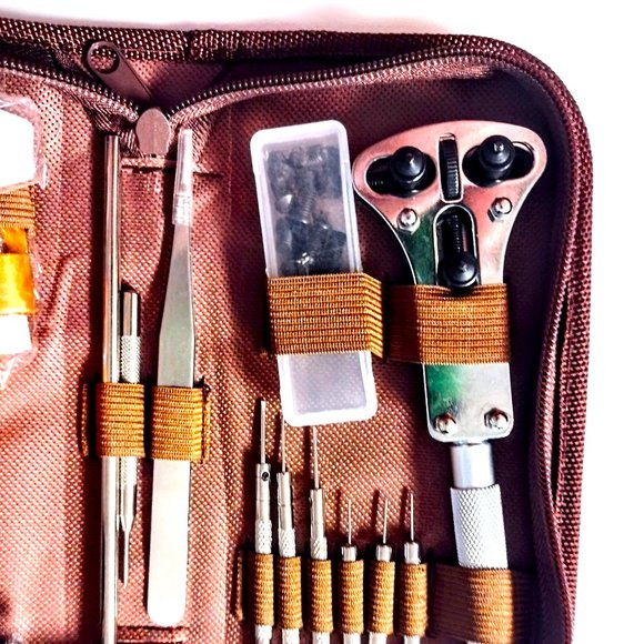 Watch Repair Kit by King'sdun Professional 168 Piece Tool Set w/Zipper Case NEW! - Picture 4 of 16